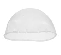WEKADRIN Bonnet de Coloration en Silicone Perforé avec Trous Croisés, Bonnet de Mèche Réutilisable et Extensible, Taille Moyenne, Semi-Transparent Blanc, Outil Professionnel pour
