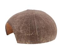 WEKADRIN Cachette en Coque de Fruit Tropical pour Reptiles et Amphibiens, Décor Naturel pour Terrarium, Abri Sécurisé et Humide pour Gecko Léopard, Grenouille et Bernard-l’hermite,