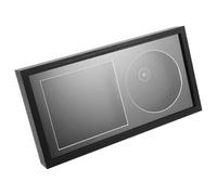WEKADRIN Cadre d'Exposition pour Vinyles et CD Noir Creux Présentoir Flottant Mural pour Collection de Disques Cadre pour Disque Vinyle Ouvert et Porte-Album Support de Rangement pour