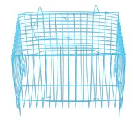 WEKADRIN Cage De Transport pour Oiseaux Portable en Métal Grille Aérée, Petite Taille Bleue, pour Sorties Extérieures Et Perroquets