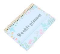 WEKADRIN Cahier de Planning Quotidien à Spirale Portable Agenda Anglais Sans Date Carnet de Notes pour Emploi Du et Gestion Journalière Papier Confortable Étudiants et Cadeau