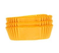 WEKADRIN Caissettes Papier à Cake Forme de Bateau Résistantes Haute Température Liners Graisse pour Cupcakes Muffins Pains et de Gâteau Jaunes