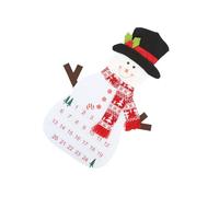 WEKADRIN Calendrier de Noël Feutre avec Bonhomme de Décoration Suspendue Calendrier de DIY avec Pochettes Numérotées pour Décompte Festif et Surprises pour Garçon Fille et Décoration