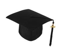 WEKADRIN Chapeau de Remise Diplôme Adulte avec Pompon Élégant Accessoire de Cérémonie Universitaire Unisexe Toque Doctorat Décorative pour Fête et Costume