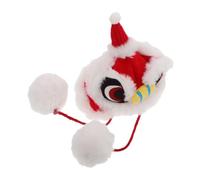 WEKADRIN Chapeau Lion Dansant pour Animaux Petits Chiens Chats Accessoire Carnaval Confortable et Léger pour Fêtes et Promenades