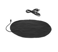 WEKADRIN Chauffe-Matelas USB pour Animaux Petit Format Coussin Chauffant Étanche avec Température Réglable Lit Chauffant Portatif pour Chiens et Couverture Thermique Noire