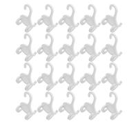 WEKADRIN Cintres à Chaussures Suspendus en Plastique Blanc U Forme 20pcs pour Rangement Chaussures et Économies D'espace, pour Buanderie et Magasins