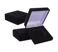 WEKADRIN Coffret de Présentation pour Pièce de 45 Mm Lot de 3, Boîte de Rangement Plastique Antichoc Intérieur Rembourré, Vitrine Empilable pour Collectionneurs et Exposer Pièces