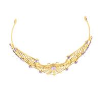 WEKADRIN Couronne Toile Araignée Métallique Légère et Brillante avec Strass Bandeau Gothique pour Femmes Accessoire Confortable pour Halloween Cosplay et Festivals