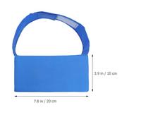 WEKADRIN Coussin de Genou en Éponge Haute Densité Sangle Bleue Oreiller Anti-Escarres Latéral pour Dormir Cale de Jambe Polyvalente pour Soins Infirmiers et Confort des Jambes en Maison