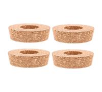 WEKADRIN Couvercles de Jardinières Hydroponiques en Bois Perforé 6,5 Cm 4 Pcs pour Vase en Verre Transparent Intérieur Bureau Décoration Ventilation Plante