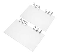 WEKADRIN Couverture De Cahier En Acrylique Pour Classeur Petit Bloc-Notes Couvertures Transparentes Pour Cahiers D'Exercices Classeur À Spirale