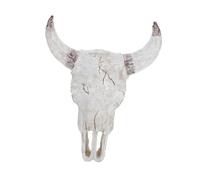 WEKADRIN Crâne De Taureau en Résine Décoratif Cachette pour Reptiles Terrarium 20,5x17x9 Cm Habitat Sécurisé pour Gecko Boîte à Cachette Aquarium Reptiles Et Tortues