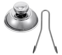 WEKADRIN Crochet à Ventouse en Acier Inoxydable Robuste Multifonctionnel et Puissant Adapté Cuisine Salle de Bain et Surfaces Lisses Crochet Lourd sans Trace Fixation Réutilisable et