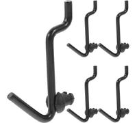 WEKADRIN Crochets J Noir pour Rangement pour Panneau Perforé 5 Pièces pour Suspendre Bijoux et Outils, Organiseur Maison Pratique