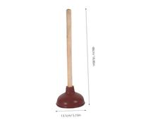 WEKADRIN Déboucheur WC Puissant avec Manche Bois Ventouse Caoutchouc Robuste pour Salle de Bain Outil Portable pour Déboucher Toilettes et Canalisations Usage Pratique et Confortable