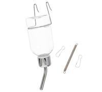 WEKADRIN Distributeur d'eau Automatique Gourde Suspendue pour Animaux de Compagnie en ABS et Acier Inoxydable Résistante Pression et Antiretournement pour Chiens et Chats