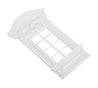 WEKADRIN Dollhouse Window Frame DIY Kit Handmade Plastic Miniature European Style for Tiny House Renovation Model Craft Supplies for Collectors and Home Decor