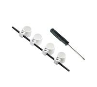 WEKADRIN Écarteur de Doigts Blanc Standard Unisexe Entraîneur et Extenseur de Doigts pour Guitare et Ukulélé Outil D’Étirement Flexible et Confortable Protection et Renforcement pour