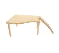 WEKADRIN Échelle Escalade Bois pour Hamster et Rongeurs Plateforme Multifonctionnelle Amusante pour Exercices à Mâcher pour Petits Animaux et Accessoire Enrichissement