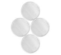 WEKADRIN Écrans à Pizza en Aluminium Épais Lot de 4, 20 CM Antiadhésifs pour Four et Barbecue, Grille Ronde Perforée pour Boulangerie et Fêtes