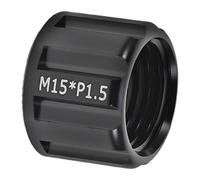 WEKADRIN Écrou D'axe Traversant de Vélo M15x1,5 en Alliage D'aluminium, Capuchon de Moyeu Arrière, Pièce de Rechange pour Roue de Vélo Électrique, Compatible Fourche Arrière, Installation