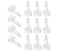 WEKADRIN Embouts Compte-Gouttes en Plastique Transparents pour Flacons Forme Trompette 200 Pièces Dosage Précis Anti-Goutte Compatibles Tubes Essais Laboratoire et Préparations