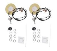 WEKADRIN Ensemble De 2 Transducteur Piézo pour Guitare Acoustique et Instruments à Cordes avec Potentiomètre Compatible Guitare Électrique Ukulélé Violon et Puissant