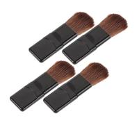 WEKADRIN Ensemble de 5 Pinceaux Maquillage Visage Mini Pinceau Plat Blush Fibre Douce Compact Voyage Quotidien