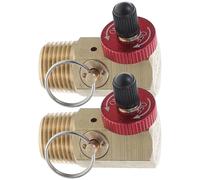 WEKADRIN Ensemble de Soupapes en Laiton 1/2 X 1/4 Npt pour Compresseur D'air Portable, Vanne D'arrêt avec Soupape de Sécurité Anti-surpression, Collecteur pour Pompe à Air et Tube