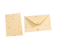 WEKADRIN Ensemble Papeterie 20 Pcs 10 Papiers à Lettres Motif Petites Fleurs 10 Enveloppes Papier Format Standard pour Correspondance Saint-Valentin Kit D’Écriture Élégant et Pratique