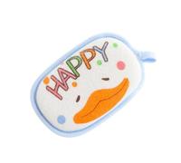 WEKADRIN Éponge de Bain Garçon Fille Cartoon Douce Odeur Exfoliante et Adaptée Aux Nouveaux-nés Serviette Bain Naissance avec Corde de Rangement