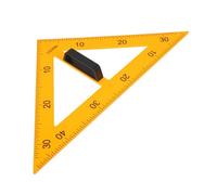 WEKADRIN Équerre Magnétique 40 Cm en Plastique Jaune Multifonction pour Tableau Noir Outils Pédagogiques Scolaires Mathématiques
