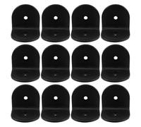 WEKADRIN Équerres D’angle en Nylon L pour Cloison, 12 Pièces, Supports Robustes pour Cloisons Toilettes Publiques, Fixations Résistantes pour Séparations Sanitaires, Accessoires Salle