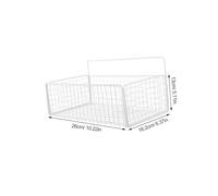 WEKADRIN Étagère Murale Cuisine Blanc avec Crochet Auto-adhésif Rack de Rangement Multifonction sans Perçage pour Cuisine et Salle de Bain Petit Modèle Suspendu