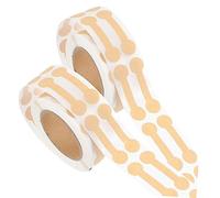 WEKADRIN Étiquettes Autocollantes Auto-adhésives En Papier Kraft 2 Rouleaux, Autocollants De Sceau Inviolables Pour Scellage D'emballages, Utilisation Pour Bijoux Et Présents