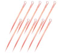 WEKADRIN Extensions Cheveux Pailletées Métalliques Rouges et Argentées, Kit 10 Pièces Synthétiques pour Coiffure Festive, Mèches Brillantes Effet Laser, Accessoires pour Cheveux du Nouvel