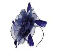 WEKADRIN Fascinator Rétro Tulle Plumes Accessoire Élégant pour Mariages Courses Équestres et Événements Festifs