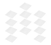 WEKADRIN Feuilles en Verre Transparentes 12 Pièces pour Bouteilles de Gaz Haute Température Matériel de Laboratoire Chimique 60X60 MM