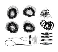 WEKADRIN Filet Chignon Cheveux Élastique Invisible Lot de Filets pour Bun Maille Extensible Confortable Accessoires Coiffure pour Danseuses et Petites Filles