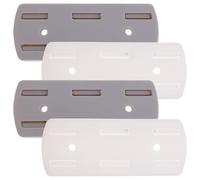 WEKADRIN Fixateur de Prise Murale en Abs 2 Paires, Installation Facile sans Perçage, Design Insérable pour Gestion de Câble en Plastique Acrylique Couleur Couleur Aléatoire Style Aléatoire