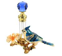 WEKADRIN Flacon De Parfum Décoratif Rechargeable 4 Ml Petit Format En Verre Coloré Rétro Pour Usage Ménager Transport Sécurisé Usage Quotidien Bureau Spa