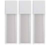 WEKADRIN Flacons Pompe Airless Rechargeables 3 Pièces Lot de Bouteilles Carrées 15 Ml pour Lotion et Crème Contenants de Voyage Cosmétiques
