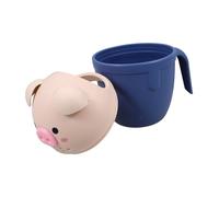 WEKADRIN Gobelet de Bain Forme de Cochon pour Garçon Fille Tasse de Rinçage Shampooing Capacité Importante Sûr Léger et Pratique pour Bain Voyages