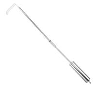 WEKADRIN Grattoir à Cendres en Acier Inoxydable pour Barbecue et Cheminée, Outil de Nettoyage Solide et Polyvalent pour Grills en Céramique et Travaux de Nettoyage