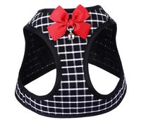 WEKADRIN Harnais Chien Petit Animal Respirant avec Sangle Poitrine Ceinture Sécurité Pratique pour Promenade Extérieure Kit Harnais et Laisse pour Chiots et