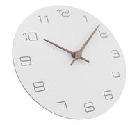 WEKADRIN Horloge Murale Créative MDF Pendule Silencieuse et Décorative Horloge Ronde Murale Élégante pour Salon et Cheminée