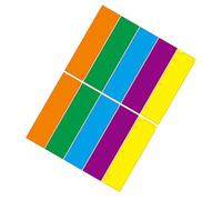 WEKADRIN Intercalaires pour Mini-Classeurs à 3 Anneaux en Plastique Coloré Lot de 20 Pièces Séparateurs pour Agenda Personnel et Cahiers à Feuilles Mobiles Marque-Pages Pratiques pour