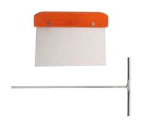 WEKADRIN Kit de Crêpeuse et Spatule en Acier Inoxydable Argenté, Ustensile pour Crêpes Facile à Utiliser Structure Simple, pour Food Store et Pancake Stall