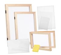 WEKADRIN Kit de Fabrication de Papier DIY avec Cadres Tamis Absorbants et Moules de Variées pour Scrapbooking et Bricolage